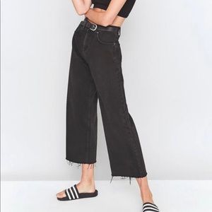 Urban Outfitters BDG Flood Wide Leg Black Jeans - Womens 30W 30L